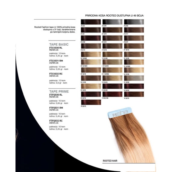 ROOTED EKSTENZIJE TAPE IN (ljepljive trakice) Beautyart.hr